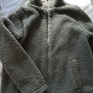 H&M Gray Sherpa Fleece Jacket